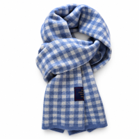 Blue Gingham Scarf