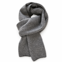 Slate Gray Classic Knit Scarf