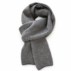 Slate Gray Classic Knit Scarf